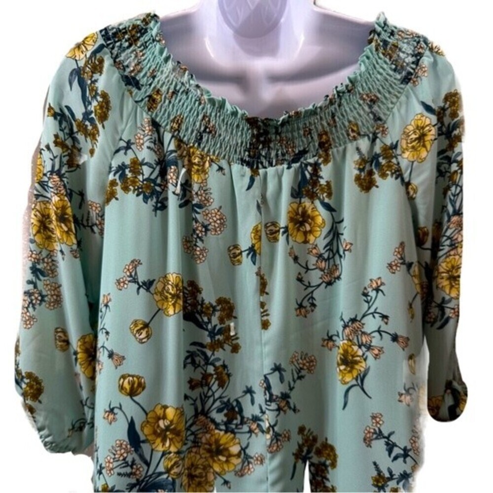 AUW As U Wish Floral Print Size L Multicolored Dress - Picture 8 of 16